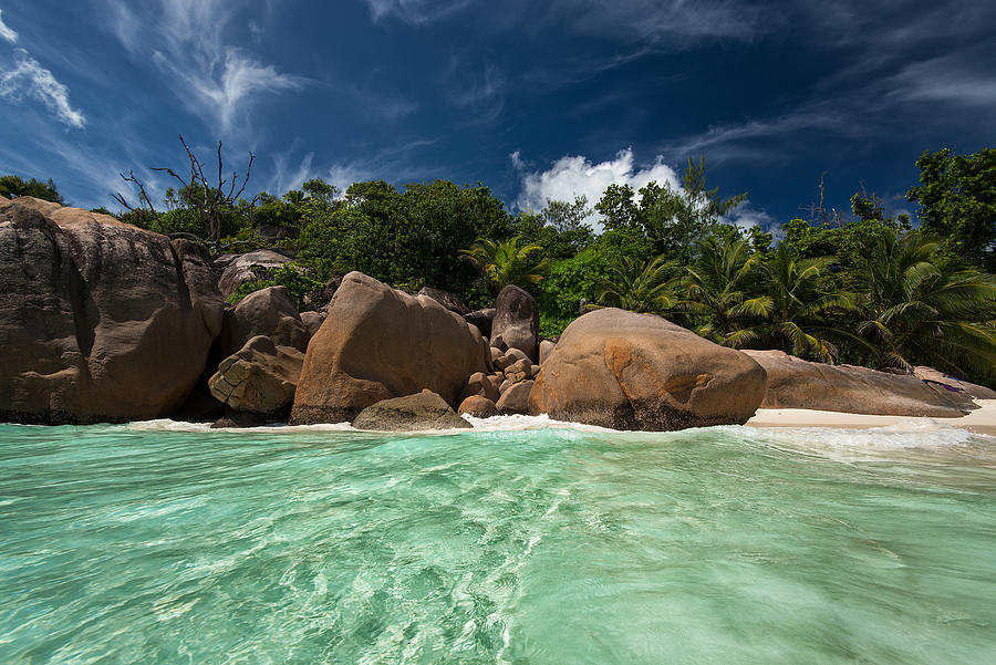 Colorful Sandy Beach Shot From The Water Photograph by PitGreenwood