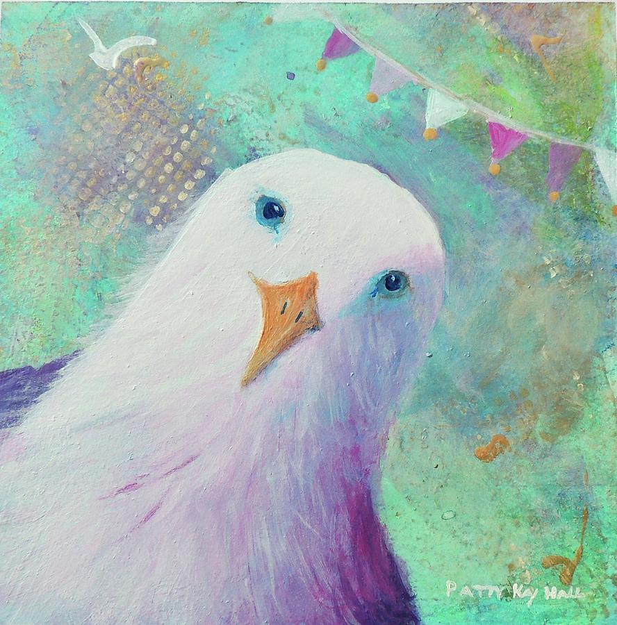 Colorful Seagull Eddy Painting by Patty Kay Hall