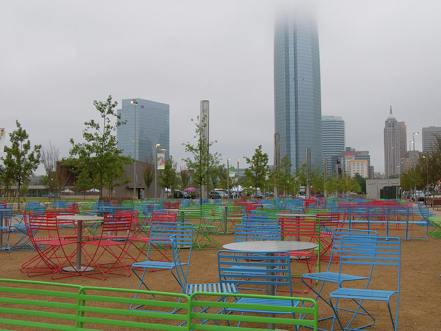 Colorful Seating with a View  Photograph by Buck Buchanan