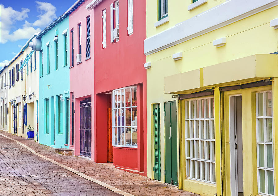 Colorful Shops in Bermuda Photograph by Darryl Brooks