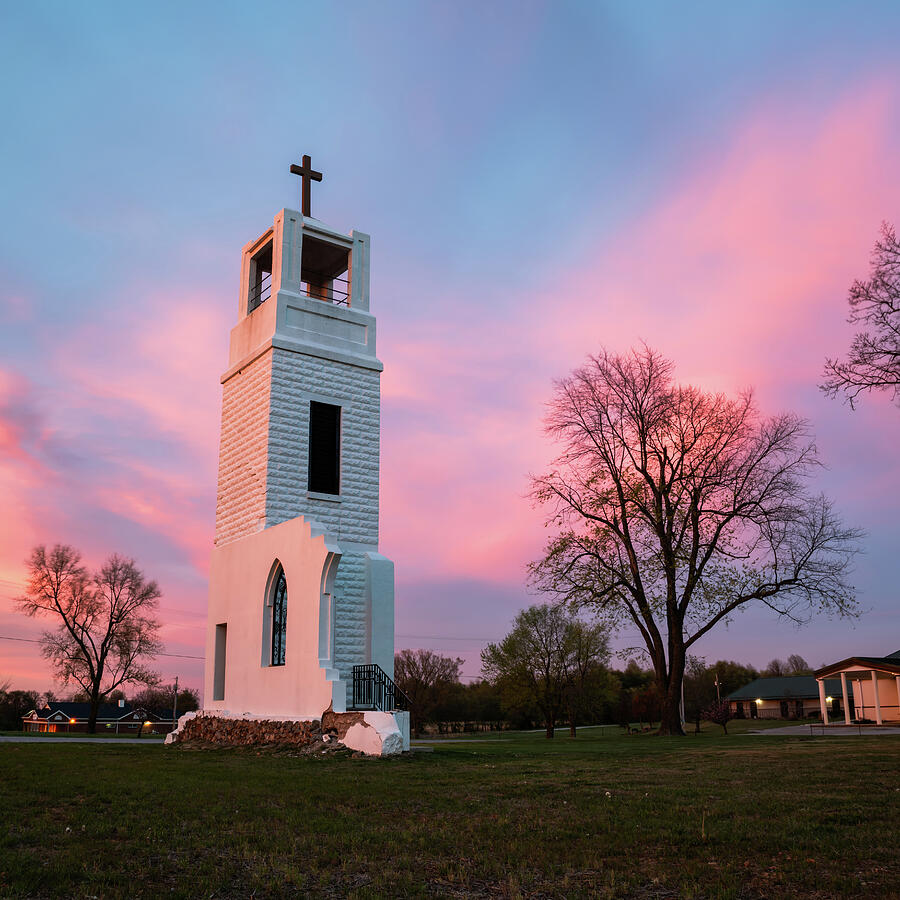 Colorful Skies Over An Arkansas Icon - The Tontitown Bell Tower ...