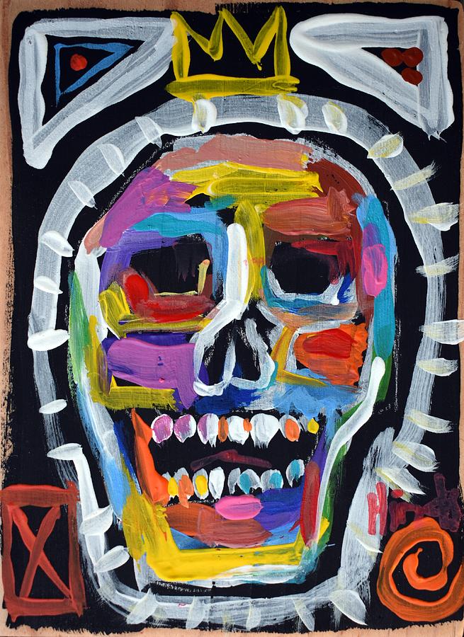 Colorful Skull Painting by David Hinds - Fine Art America