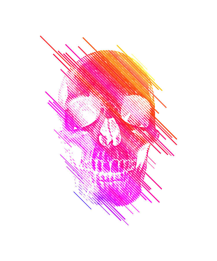 Colorful Skull Digital Art by Gold Target - Fine Art America