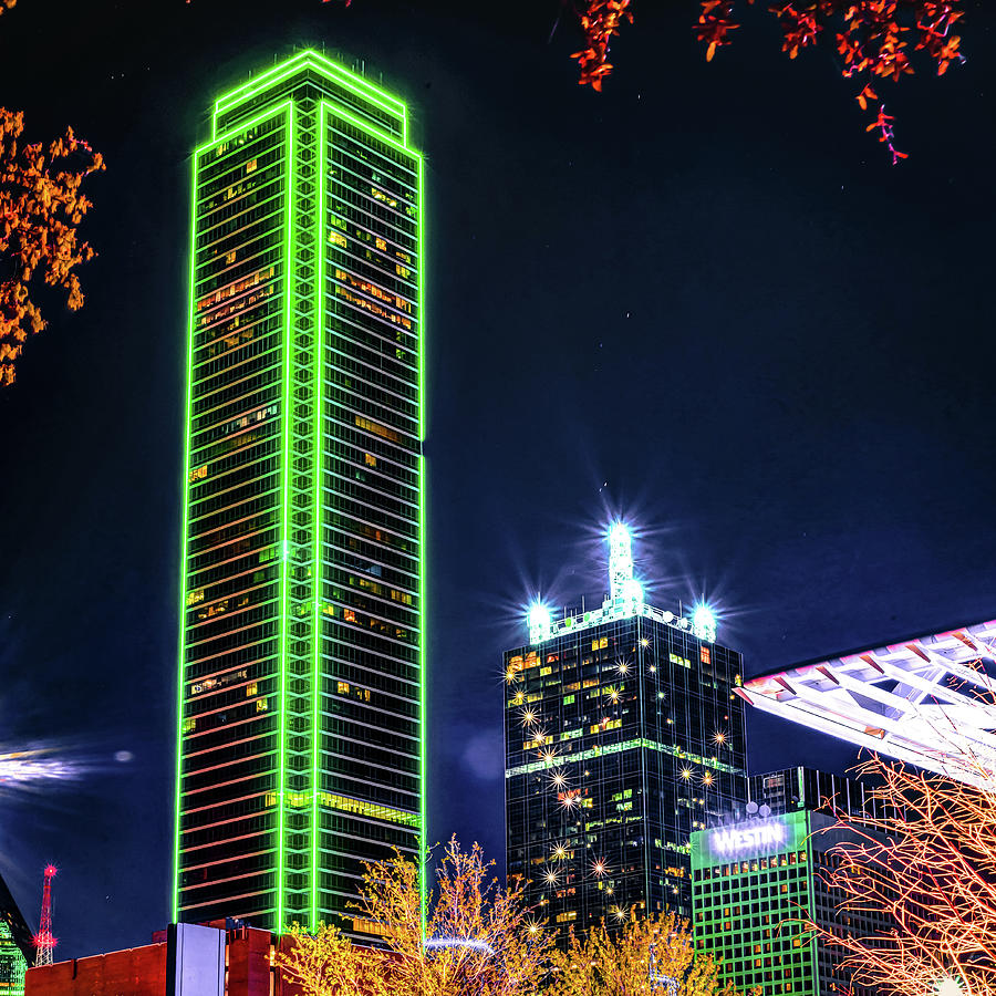 Colorful Skyscrapers in Downtown Dallas Texas Photograph by Gregory Ballos