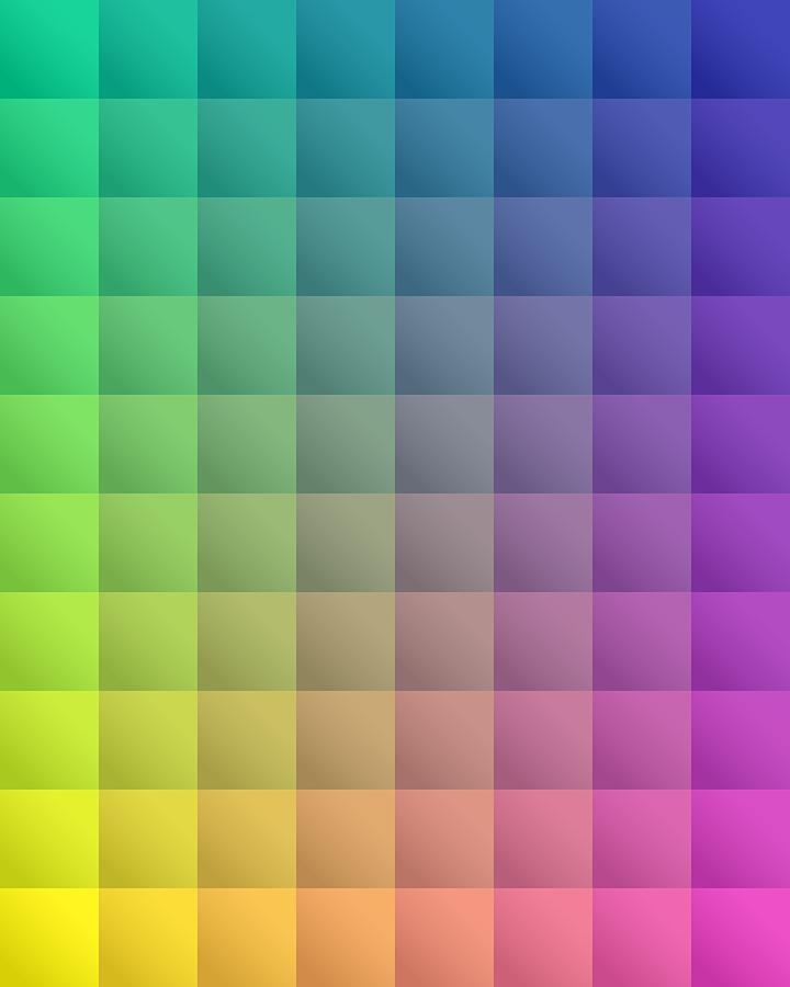 Colorful squares spectrum background Photograph by Flavio Coelho