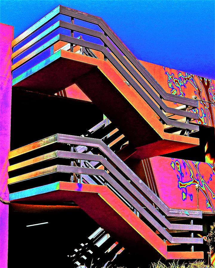 Colorful Stairway  Photograph by Andrew Lawrence