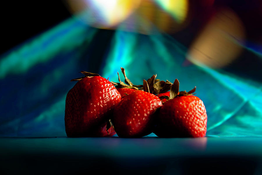 Colorful Strawberries Photograph