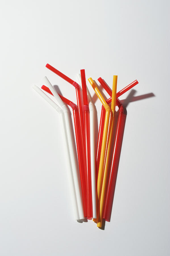 Colorful straws form a line Photograph by Yagi Studio Colorful straws form a line Photograph by Yagi Studio