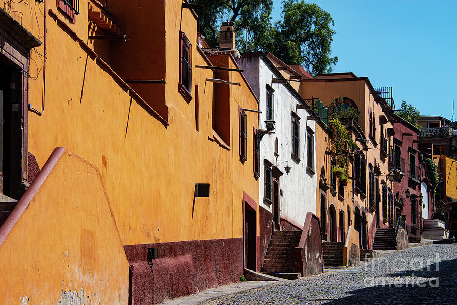 Colorful Street in San Miguel de Allende Photograph by Bob Phillips