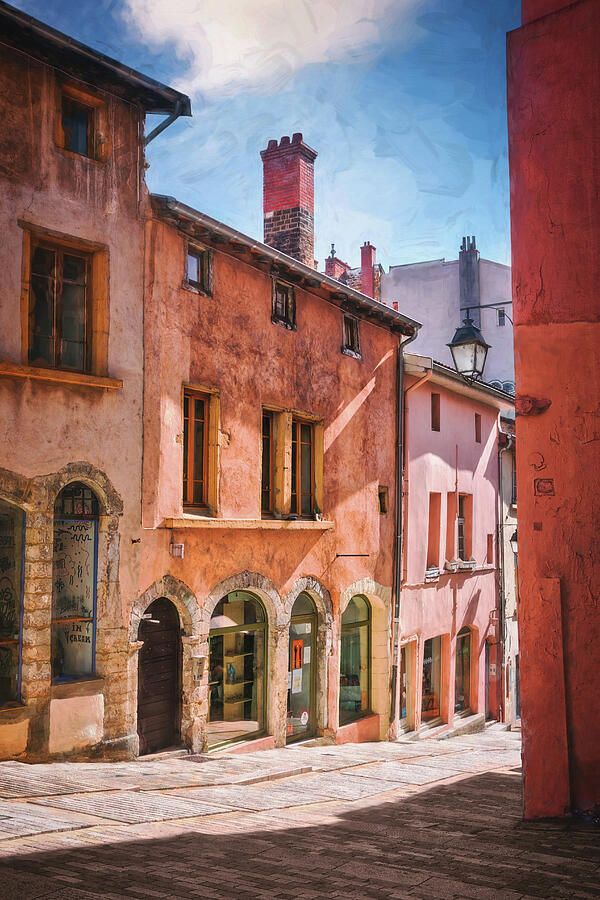 Colorful Streets of Old Lyon France  Photograph by Carol Japp