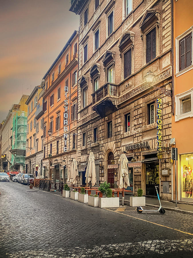 Colorful streets of Rome, Italy Photograph by Kimberly Lewis - Fine Art ...