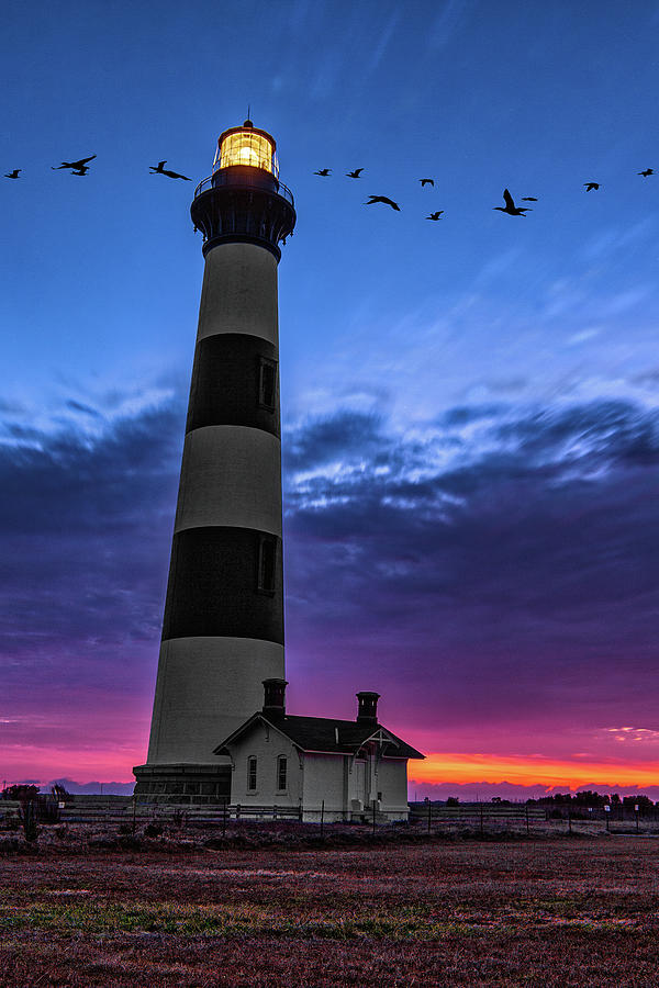 Colorful Sunrise Bode Lighthouse Photograph by Dan Carmichael