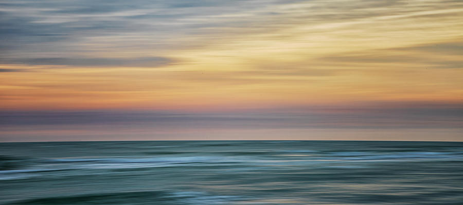 Colorful Sunset Over the Atlantic - Abstract Photo Photograph by Bob Decker