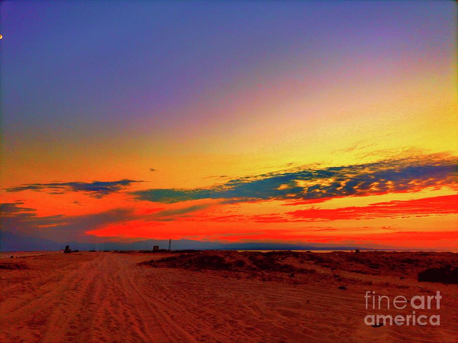 Colorful Sunset Over The Beach  Photograph by Leonida Arte