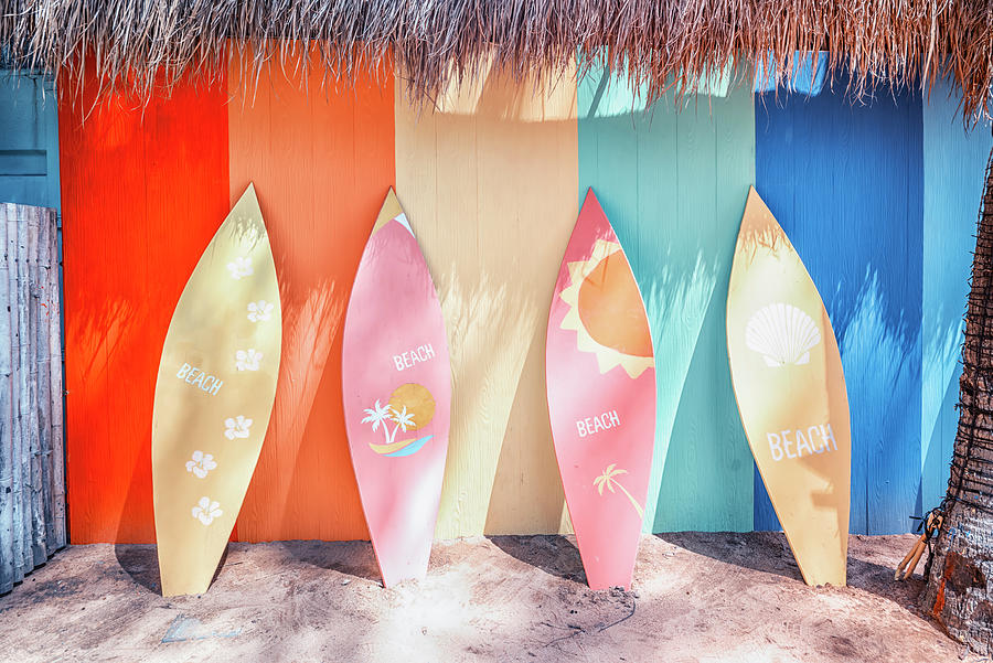 Colorful Surf Boards Photograph