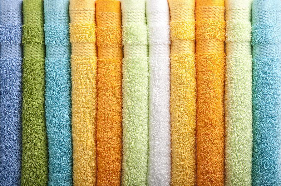Colorful towels Photograph by Baytunc