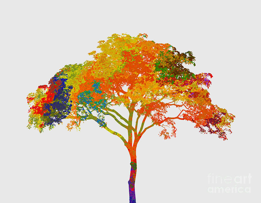 Colorful Tree Painting