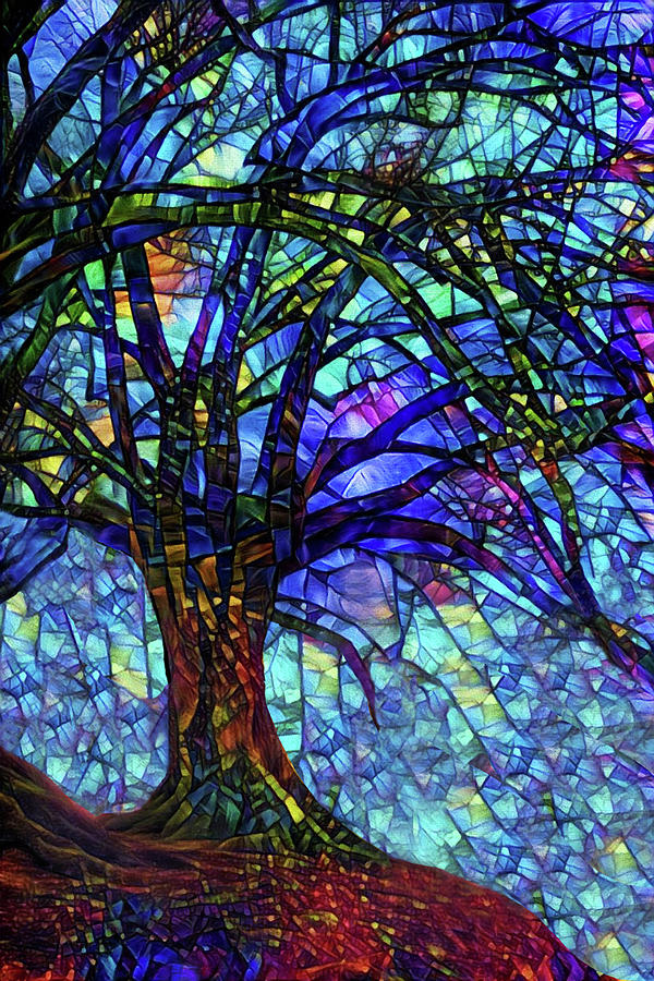 Colorful Tree of Life Digital Art by Peggy Collins