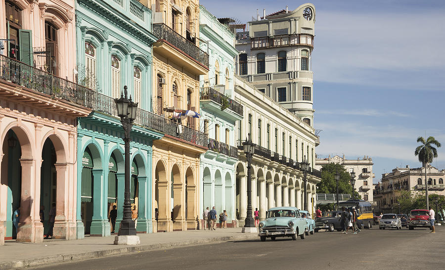 Colorful tropical buildings in old Havana Photograph by Buena Vista Images
