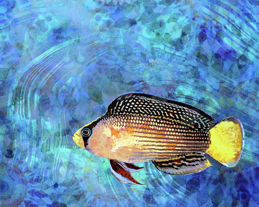 Colorful Tropical Fish Art - Sea Splendor  Painting by Sharon Cummings
