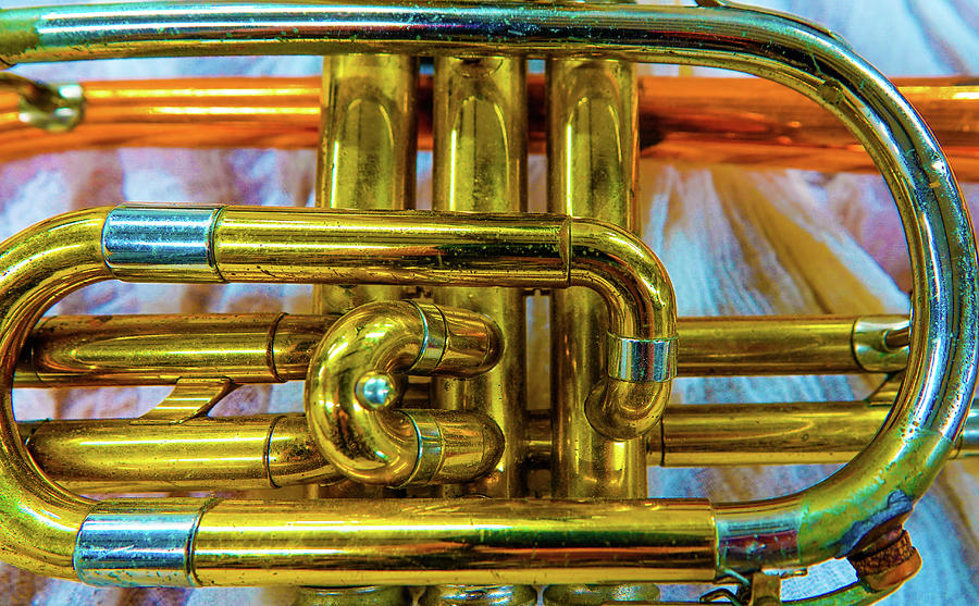 Colorful Trumpet Brass Photograph by Julie A Murray - Pixels