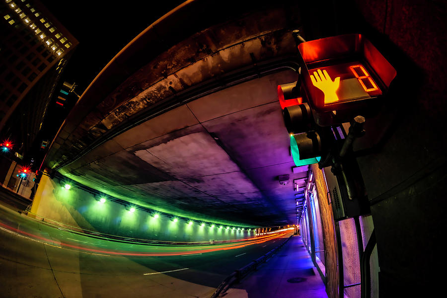 Colorful tunnel in Chicago  Photograph by Sven Brogren