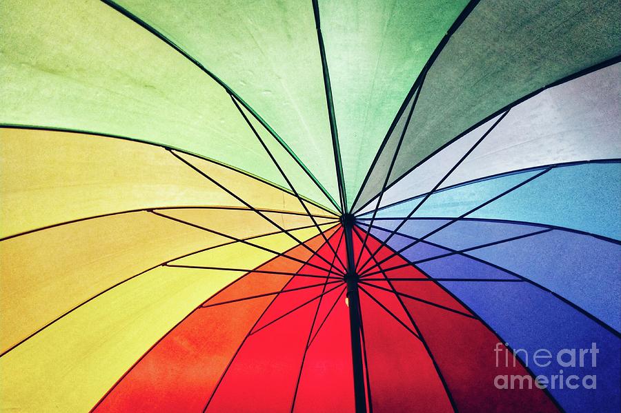 Colorful Umbrella Jigsaw Puzzle Photograph by Edward Fielding