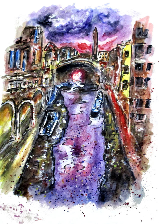 Colorful Venice Painting