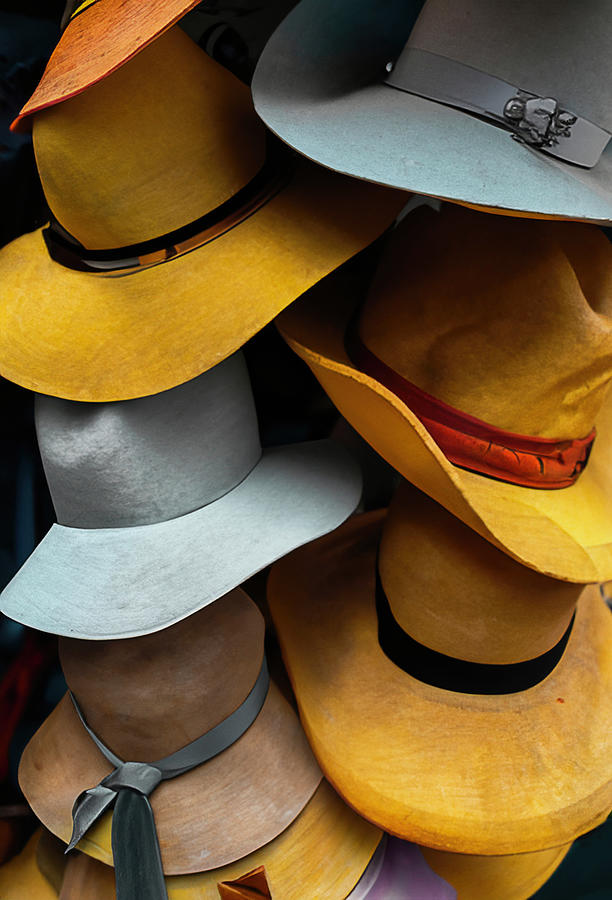 Colorful Vintage Hats On Display Photograph by Gary Slawsky