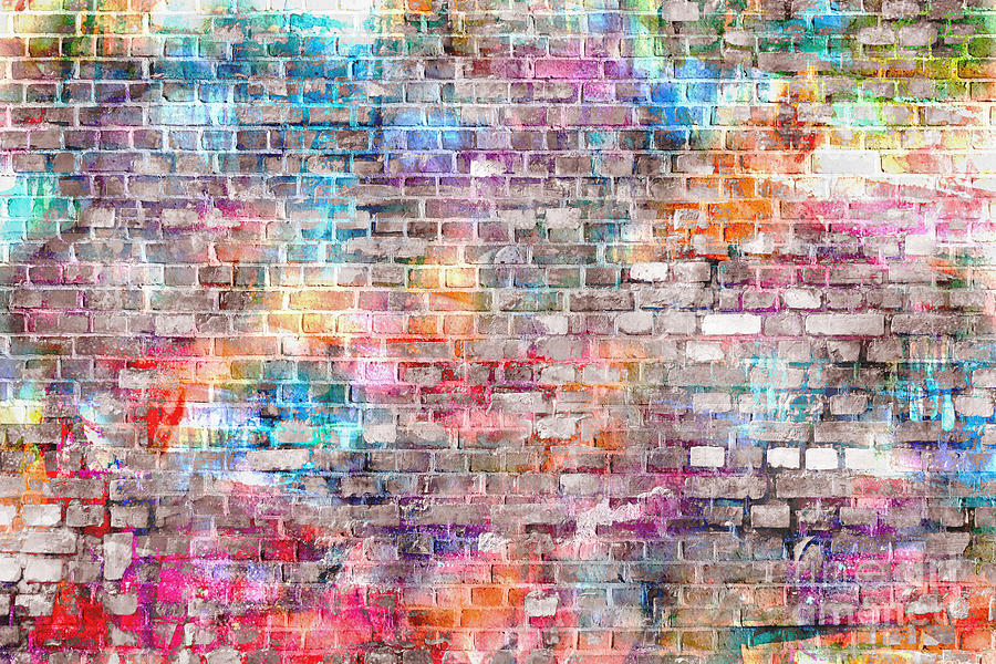 Colorful Wall Paint #2 Digital Art by Hakki Arslan - Fine Art America