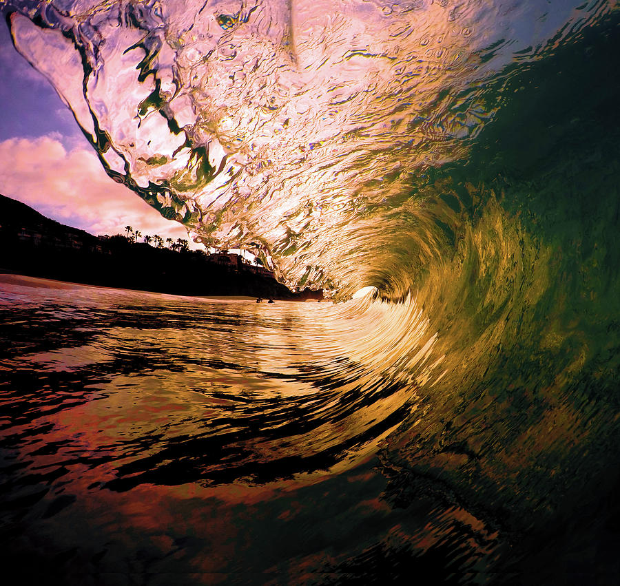 Colorful Wave Curl Photograph by Daniel Politte