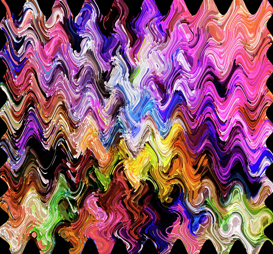 Colorful Wave Series Digital Art