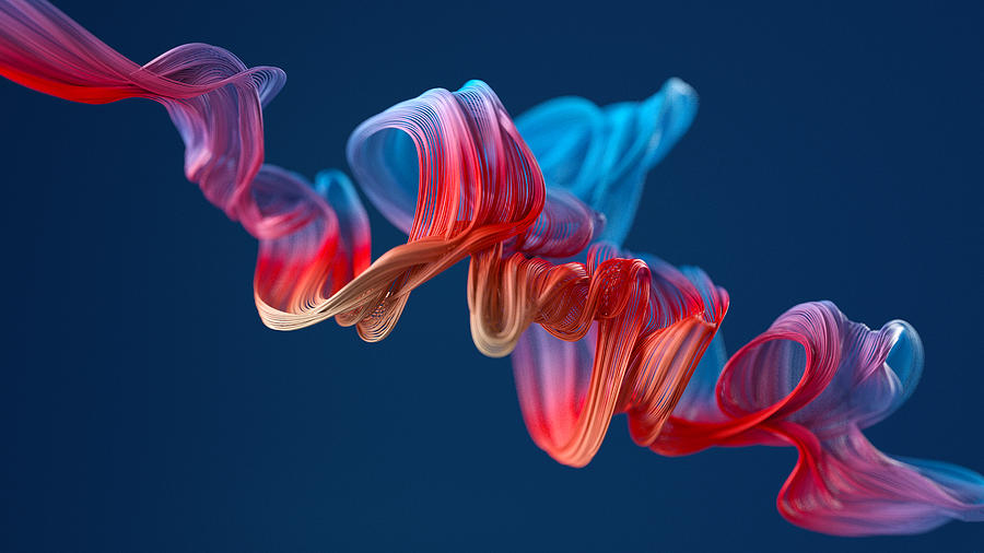 Colorful Wavy Object Photograph by Piranka