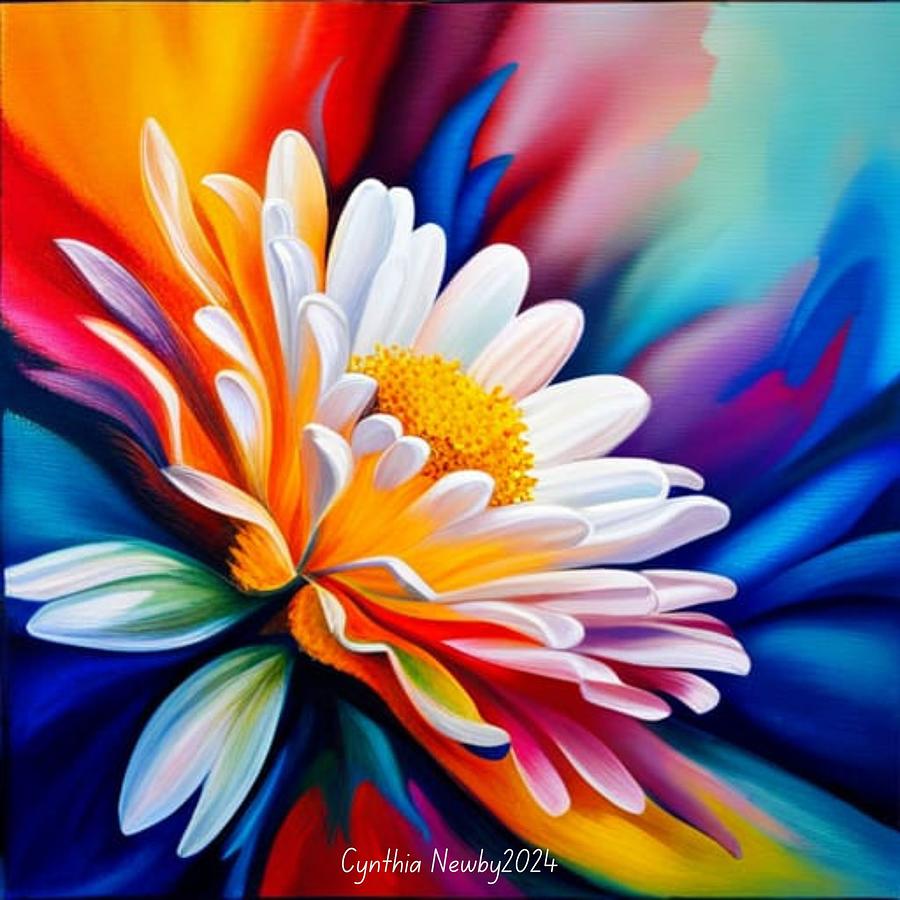 Colorful Wild Flower 20231231b Digital Art by Cindys Creative Corner