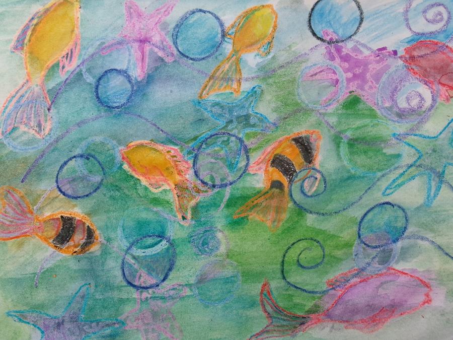 Tropical Fish Mixed Media - Colorful World Of Tropical Fish 2022 by Claudia Smaletz