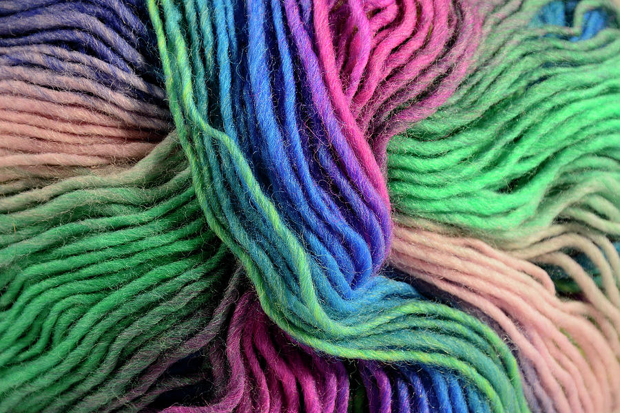Colorful Yarn Photograph by Angie Tirado