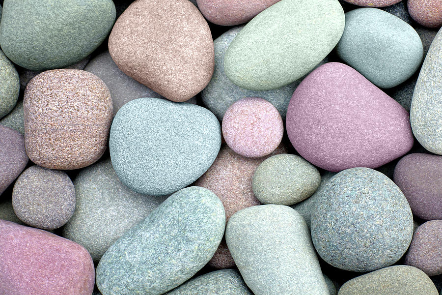 Colorful Zen Stones Photograph by Kathi Mirto