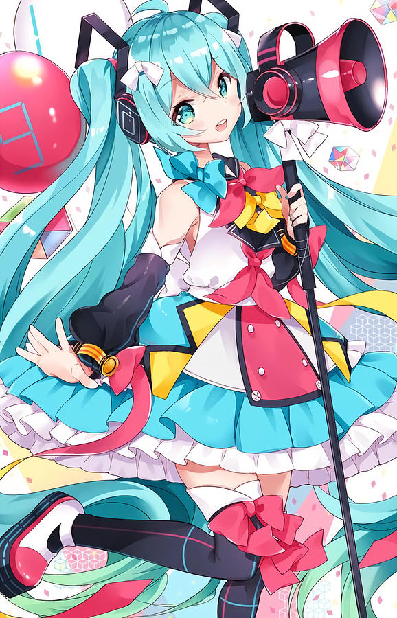 Colorfull Hatsune Miku Digital Art By Thelma Sulivan - Fine Art America