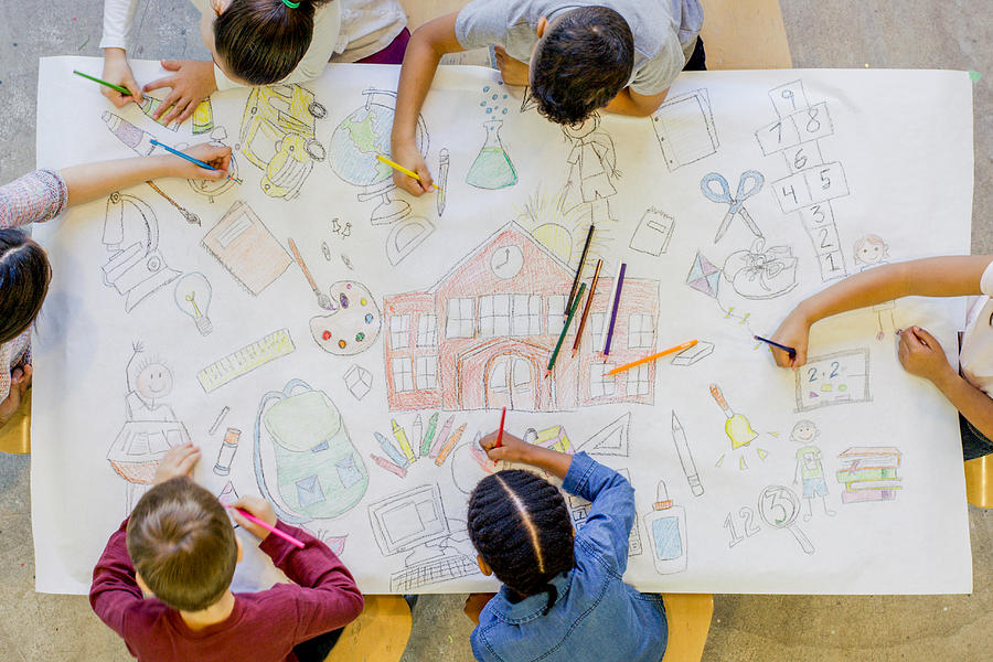 Coloring School Concepts Photograph by FatCamera