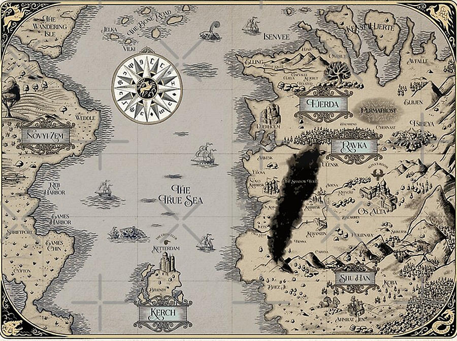 Colorized Grishaverse Map Digital Art by Pauline Barge - Pixels