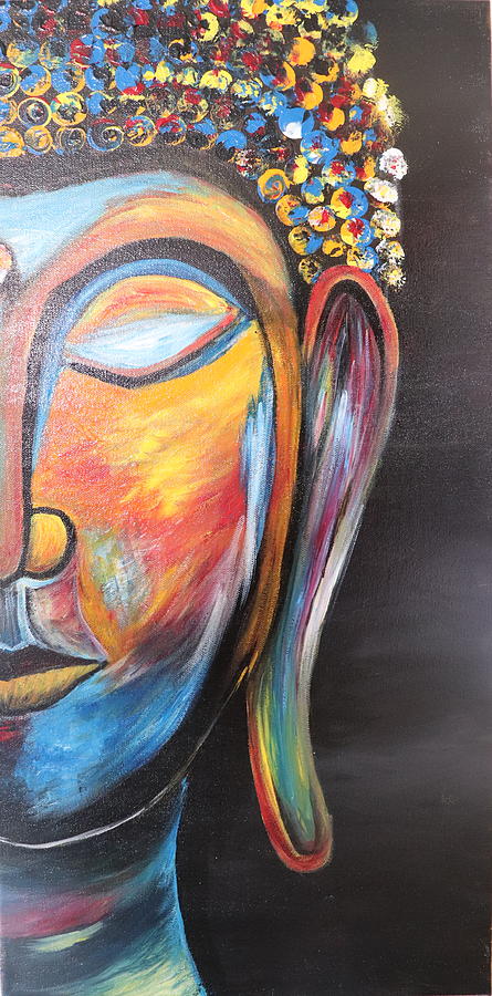 Buddha Painting - Colors all Around by Ishita Rastogi