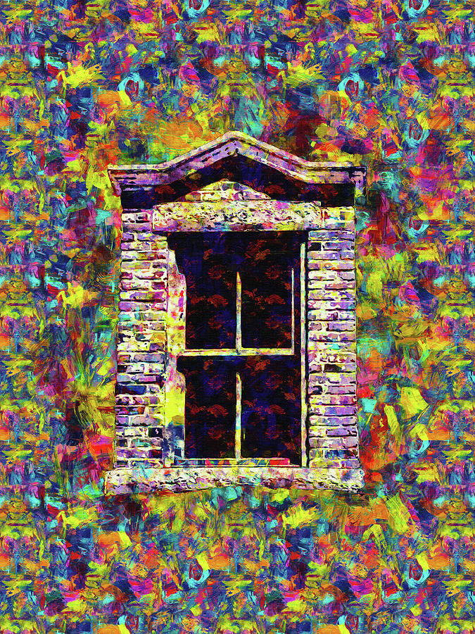 Colors Around The Window  Digital Art by Pheasant Run Gallery