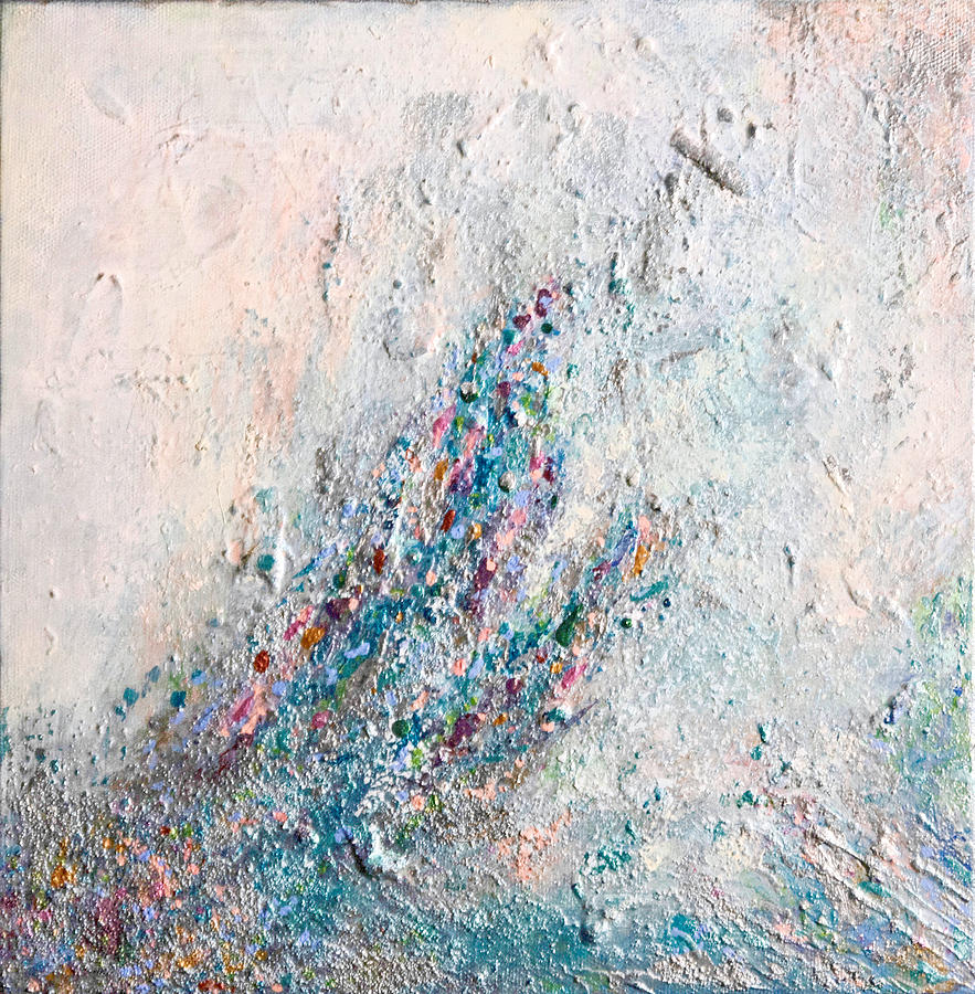 Colors Caught In Ocean Spray Painting by Linda DeRosa - Fine Art America