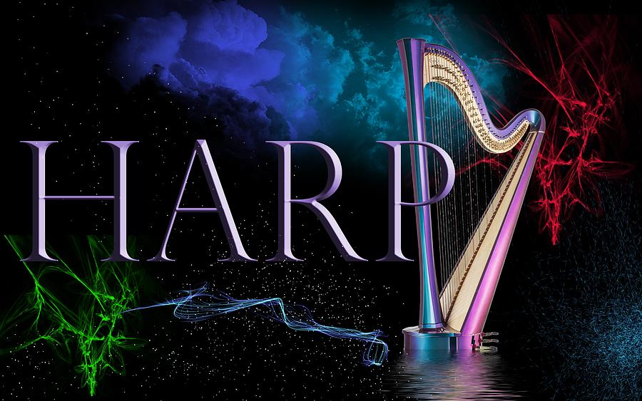 Colors Harp Digital Art by Angel Jesus De la Fuente