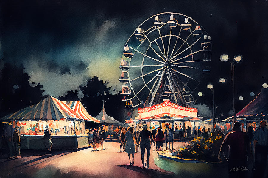 Colors of a Country Fair Digital Art by Bill Osborne - Fine Art America