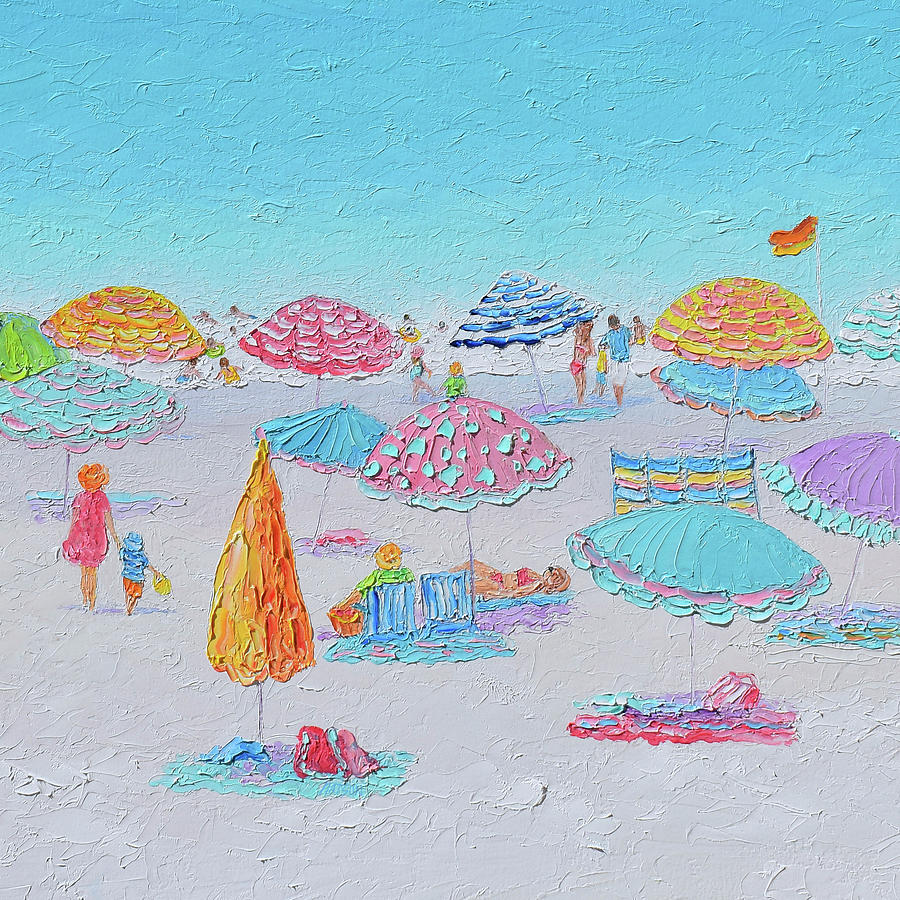 Colors Of A Summer Day - Beach Scene Painting