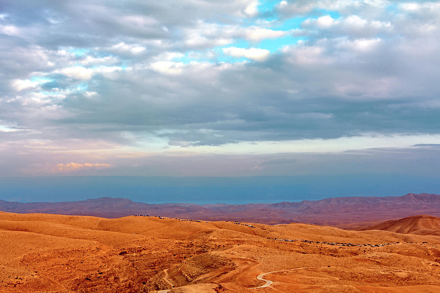Colors of Bethlehem Desert Photograph by Munir Alawi