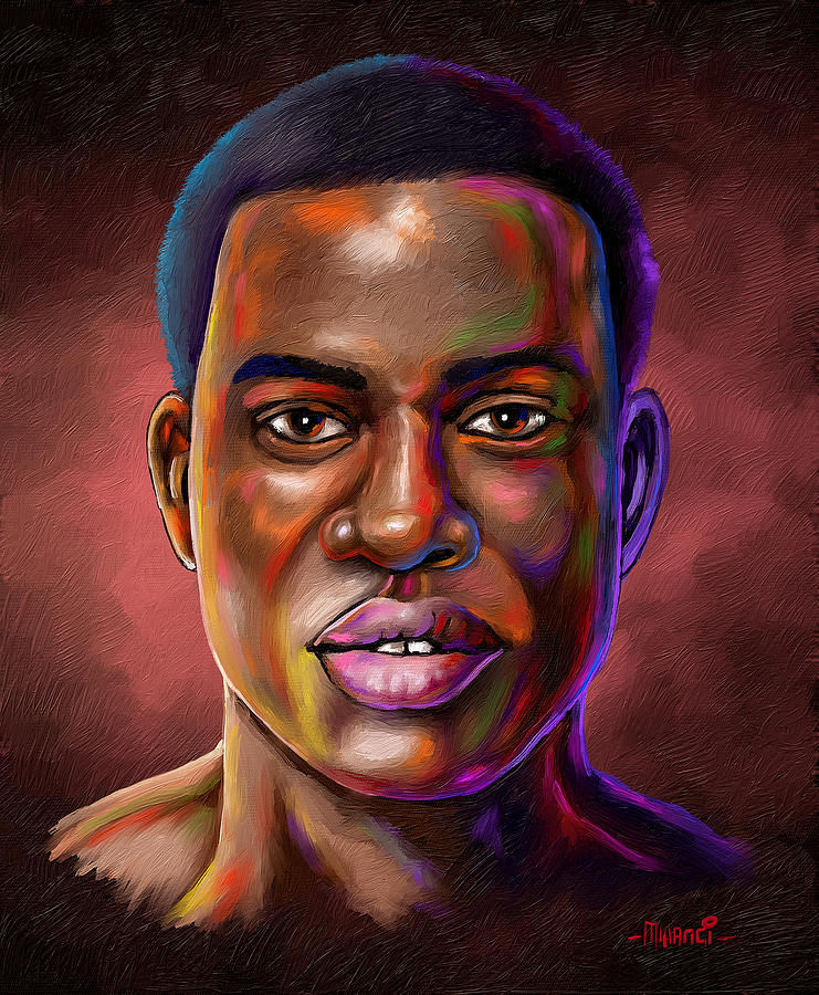Colors of Black Painting by Anthony Mwangi