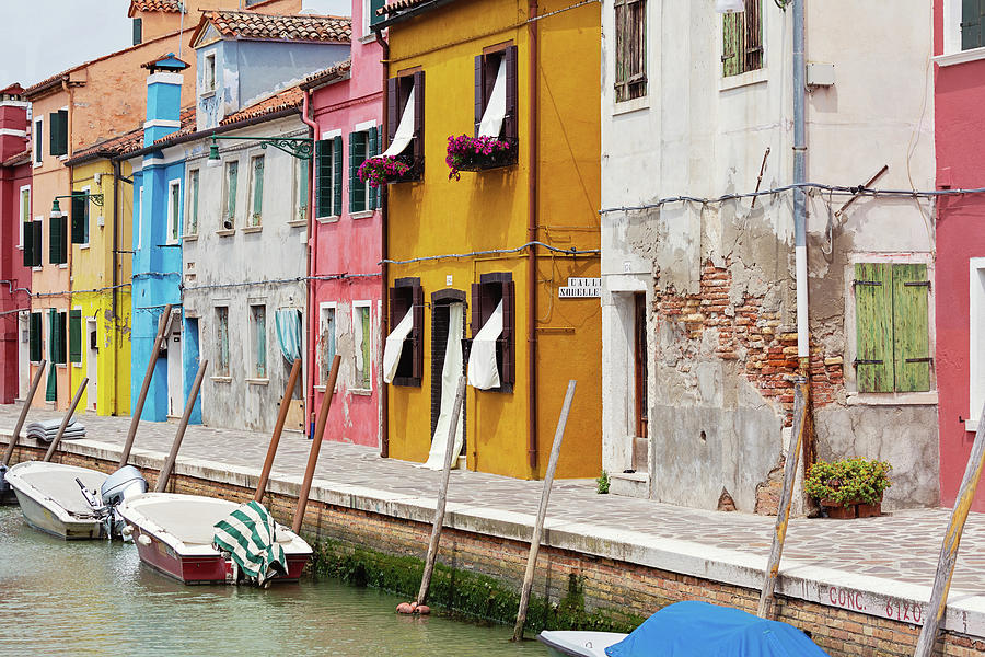 Colors of Burano Italy #6 Photograph by Melanie Alexandra Price