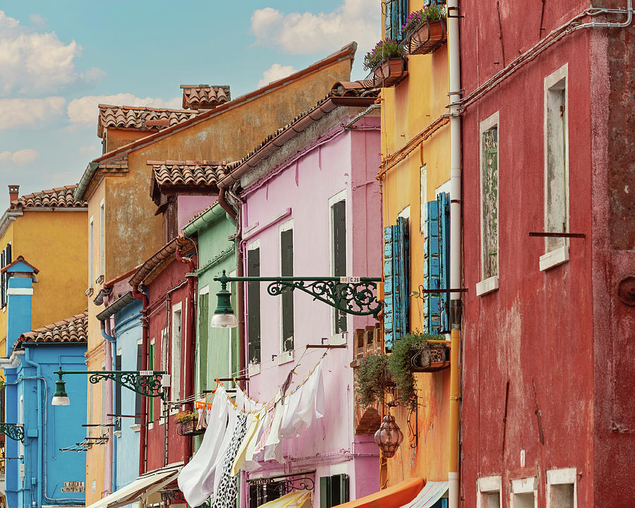 Colors of Burano Italy No. 9 Photograph by Melanie Alexandra Price